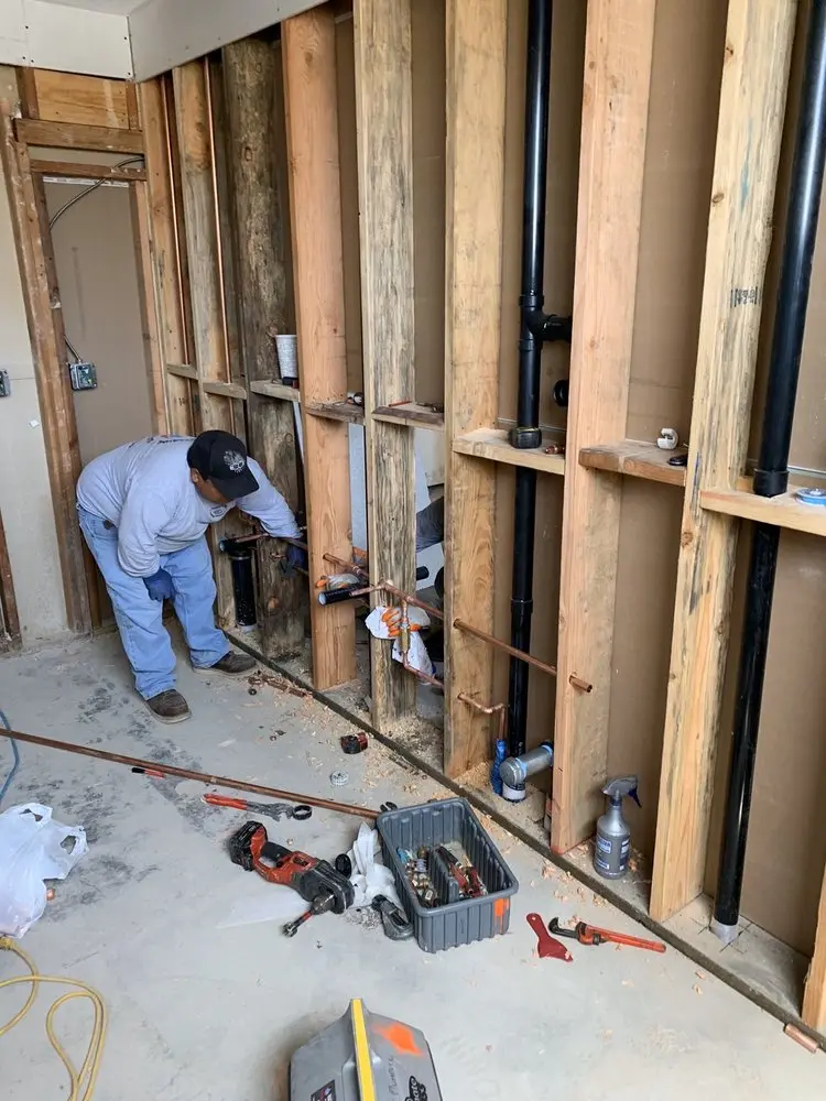Commercial rough-in plumbing for Water Heater Replacement in Westlake Village